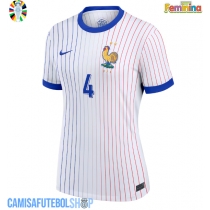 Camisa de time de futebol França Dayot Upamecano #4 Replicas 2º Equipamento Feminina Europeu 2024 Manga Curta